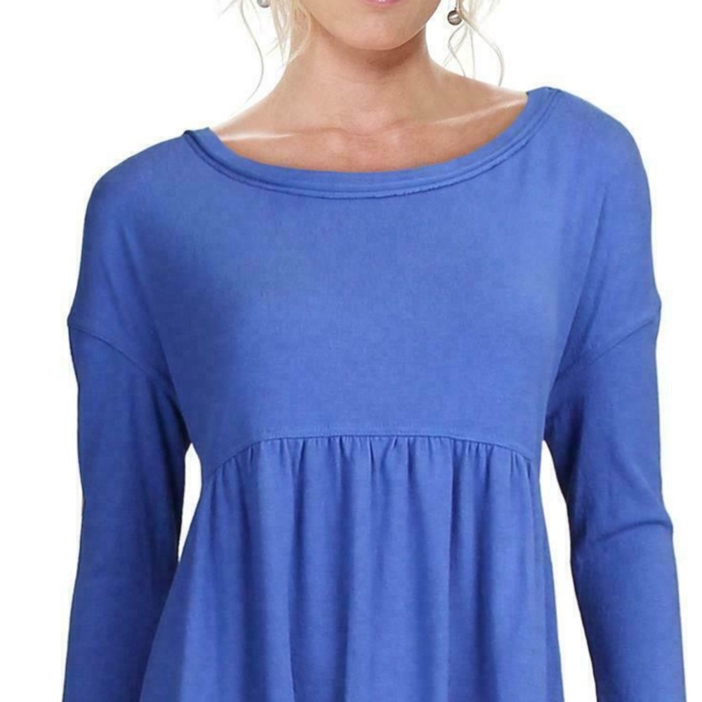 Free People Bluebell Long Sleeve Jewel Top sz medium - Picture 7 of 7
